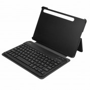 4smarts Flip Case DailyBiz and Bluetooth Keyboard - кожен калъф и безжична блутут клавиатура за Samsung Galaxy Tab S8, Galaxy Tab S7 (черен) 1