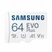Samsung MicroSD 64GB EVo Plus A2 - microSD памет с SD адаптер за Samsung устройства (клас 10) (подходяща за GoPro, дронове и други)  1