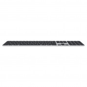 Apple Magic Wireless Keyboard with Touch ID and Numeric Keypad INT - безжична клавиатура за Mac компютри с M1 процесор (тъмносив-черен) (модел 2022) 1