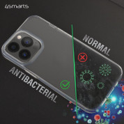 4smarts AntiBac Eco Case - силиконов кейс с антибактериално покритие за Samsung Galaxy S22 Ultra (прозрачен) 2