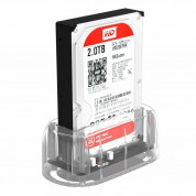 Orico HDD SSD USB-A Hard Drive Docking Station - докинг станция с USB-A конектор за 2.5 и 3.5 твърди дискове (прозрачен) 2