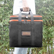 Jackery Explorer 1000UK Carrying Case Bag - висококачествена чанта за Jackery Explorer 1000 Portable Power Station (черен-оранжев) 4