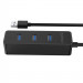 Orico USB 3.0 4-Port Hub - 4 портов USB 3.0 хъб за MacBook и преносими компютри (30см) (черен) 3