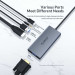 Orico USB-C 5-in-1 Hub (MC-U501P-GY-BP) - мултифункционален хъб за свързване на допълнителна периферия за устройства с USB-C (тъмносив) 14