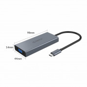 Orico USB-C 5-in-1 Hub (MC-U501P-GY-BP) - мултифункционален хъб за свързване на допълнителна периферия за устройства с USB-C (тъмносив) 2