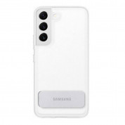 Samsung Clear Standing Cover EF-JS901CTEGWW - оригинален удароустойчив хибриден кейс с поставка за Samsung Galaxy S22 (прозрачен)