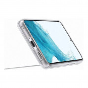 Samsung Clear Standing Cover EF-JS901CTEGWW - оригинален удароустойчив хибриден кейс с поставка за Samsung Galaxy S22 (прозрачен) 4