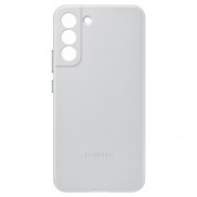 Samsung Leather Cover EF-VS906LJ - оригинален кожен кейс (естествена кожа) за Samsung Galaxy S22 Plus (сив) 2