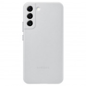 Samsung Leather Cover EF-VS906LJ - оригинален кожен кейс (естествена кожа) за Samsung Galaxy S22 Plus (сив)