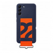 Samsung Silicone Cover With Strap  EF-GS906TNEGWW for Samsung Galaxy S22 Plus (navy)