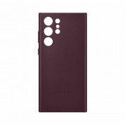 Samsung Leather Cover EF-VS908LEEGWW - оригинален кожен кейс (естествена кожа) за Samsung Galaxy S22 Ultra (червен) 4