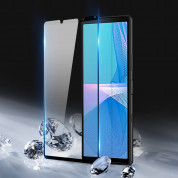 Dux Ducis 10D Case Friendly Full Coveraged Tempered Glass - калено стъклено защитно покритие за целия дисплей на Sony Xperia 10 III (черен-прозрачен) 3