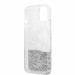 Karl Lagerfeld Liquid Glitter Choupette Fun Case - дизайнерски кейс с висока защита за iPhone 13 mini (прозрачен-сребрист) 4