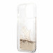 Karl Lagerfeld Liquid Glitter Choupette Fun Case - дизайнерски кейс с висока защита за iPhone 13 Pro (прозрачен-златист) 4