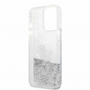 Karl Lagerfeld Liquid Glitter Choupette Fun Case for iPhone 13 Pro (clear-silver) 3
