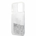 Karl Lagerfeld Liquid Glitter Choupette Fun Case - дизайнерски кейс с висока защита за iPhone 13 Pro (прозрачен-сребрист) 4