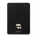 Karl Lagerfeld Saffiano Karl Head Folio Case - дизайнерски кожен кейс с поставка за iPad Pro 11 M1 (2021), iPad Pro 11 (2020), iPad Pro 11 (2018) (черен) 1