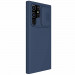 Nillkin CamShield Silky Silicone Case - силиконов (TPU) калъф за Samsung Galaxy S22 Ultra (син) 2