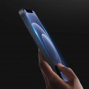 Dux Ducis 10D Case Friendly Full Coveraged Tempered Glass - калено стъклено защитно покритие за целия дисплей на iPhone 13 mini (черен-прозрачен) 7
