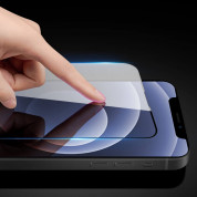 Dux Ducis 10D Case Friendly Full Coveraged Tempered Glass - калено стъклено защитно покритие за целия дисплей на iPhone 13 Pro Max (черен-прозрачен) 3
