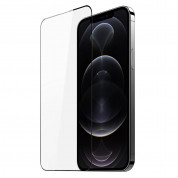 Dux Ducis 10D Case Friendly Full Coveraged Tempered Glass - калено стъклено защитно покритие за целия дисплей на iPhone 13 Pro Max (черен-прозрачен)