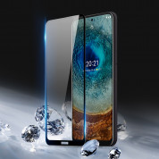 Dux Ducis 10D Case Friendly Full Coveraged Tempered Glass - калено стъклено защитно покритие за целия дисплей на Nokia X20, Nokia X10 (черен-прозрачен) 3