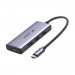 Ugreen 4 in 1 USB-C Hub 8K 30Hz - USB-C хъб с четири USB порта и HDMI порт за мобилни устройства с USB-C (тъмносив) 1