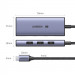Ugreen 4 in 1 USB-C Hub 8K 30Hz - USB-C хъб с четири USB порта и HDMI порт за мобилни устройства с USB-C (тъмносив) 16