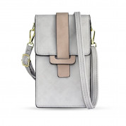Fancy Handmade Bag Case Model 1 With Shoulder Strap - малка и компактна чанта с презрамка (сив)