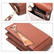 Fancy Handmade Bag Case Model 2 With Shoulder Strap - малка и компактна чанта с презрамка (златист) 7