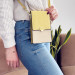 Fancy Handmade Bag Case Model 2 With Shoulder Strap - малка и компактна чанта с презрамка (златист) 2