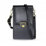 Fancy Handmade Bag Case Model 2 With Shoulder Strap - малка и компактна чанта с презрамка (черен)