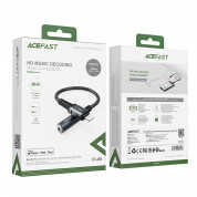 Acefast MFI Lightning to 3.5 mm Audio Adapter - адаптер от Lightning към 3.5 мм аудио жак за устройства с Lightning порт (18 см) (тъмносив) 4