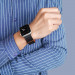 Dux Ducis Silicone Magnetic Strap (Chain Version) - магнитна силиконова каишка за Apple Watch 38мм, 40мм, 41мм (черен-оранжев) 3