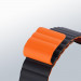 Dux Ducis Silicone Magnetic Strap (Chain Version) - магнитна силиконова каишка за Apple Watch 38мм, 40мм, 41мм (черен-оранжев) 2