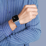 Dux Ducis Silicone Magnetic Strap (Chain Version) - магнитна силиконова каишка за Apple Watch 42мм, 44мм, 45мм (син) 1