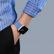 Dux Ducis Silicone Magnetic Strap (Chain Version) - магнитна силиконова каишка за Apple Watch 42мм, 44мм, 45мм (син) 5