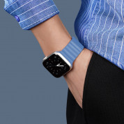 Dux Ducis Silicone Magnetic Strap (Chain Version) - магнитна силиконова каишка за Apple Watch 42мм, 44мм, 45мм (син) 2