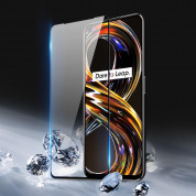 Dux Ducis 9D Case Friendly Full Coveraged Tempered Glass - калено стъклено защитно покритие за целия дисплей на Realme 8i (черен-прозрачен) 2
