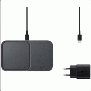 Samsung Super Fast Wireless Charger Duo EP-P5400TBEGEU for charging mobile devices, smartwatches and buds (black) 6