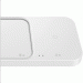 Samsung Super Fast Wireless Charger Duo EP-P5400TWEGEU - комплект двойна поставка (пад) за безжично зареждане, зарядно и кабел за мобилни устройства, Galaxy Watch и слушалки (бял) 6