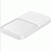 Samsung Super Fast Wireless Charger Duo EP-P5400TWEGEU for charging mobile devices, smartwatches and buds (white) 1