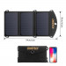 Choetech Foldable Travel Solar Panel 19W - сгъваем соларен панел, зареждащ директно вашето устройство от слънцето с 2 USB-A порта (черен) 4