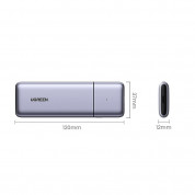 Ugreen USB-C External M.2 NVMe SATA SSD USB 3.2 Gen 2 Enclosure - алуминиева външна кутия с USB-C за M.2 NVMe SATA SSD дискове (сив) 2