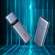 Ugreen USB-C External M.2 NVMe SATA SSD USB 3.2 Gen 2 Enclosure - алуминиева външна кутия с USB-C за M.2 NVMe SATA SSD дискове (сив) 12
