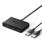 Ugreen USB-A 2.0 Hub 3-port Switch Box (black)