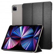 Spigen Smart Fold Case - кожен кейс и поставка за iPad Pro 11 M1 (2021) (черен)