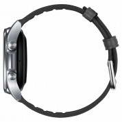 Spigen Retro Fit Band 20mm - кожена каишка за Samsung Galaxy Watch 4, Galaxy Watch Active 2, Huawei Watch GT 2 42mm и други (20мм) (черен) 6