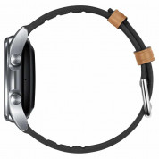 Spigen Retro Fit Band 20mm - кожена каишка за Samsung Galaxy Watch 4, Galaxy Watch Active 2, Huawei Watch GT 2 42mm и други (20мм) (кафяв) 9