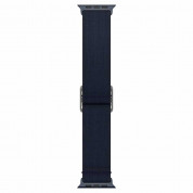 Spigen Fit Lite Band - лека текстилна каишка за Apple Watch 42мм, 44мм, 45мм (тъмносин) 7